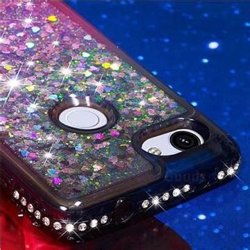 Diamond Frame Liquid Glitter Quicksand Sequins Phone Case For Google