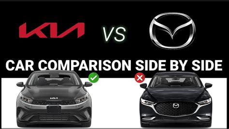 Mazda 3 Vs Kia Forte 2022 Car Comparison Side By Side Youtube