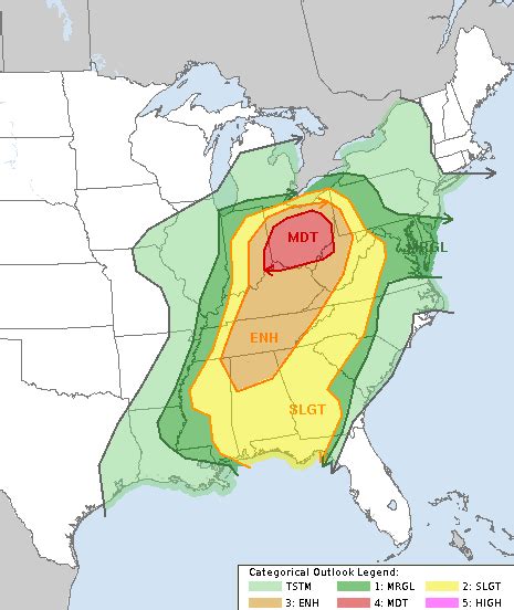 Severe Thunderstorm Threat Throughout Ohio Tomorrow – BG Falcon Media