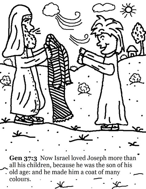 Joseph Coat Of Many Colors Coloring Page At GetColorings Free