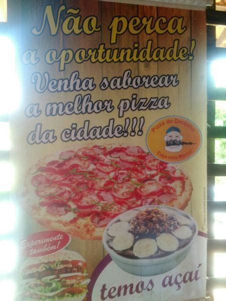 Menu Em Pizza Do Deninho Pizzaria Santa Luzia