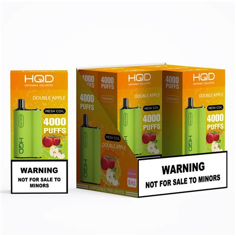 Hqd Box Disposable Vape 4000 Puffs Double Apple Hqd Vape Shops