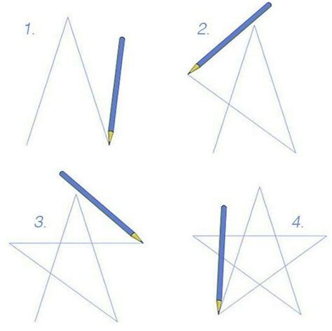 Como Dibujar Una Estrella Facil Paso A Paso