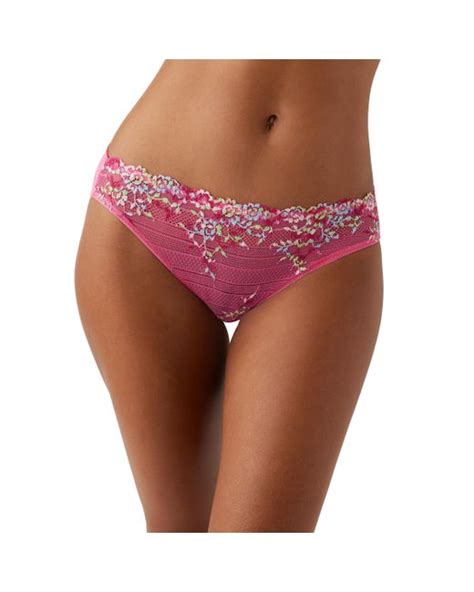 Wacoal Embrace Lace Bikini Panty In Pink Lyst