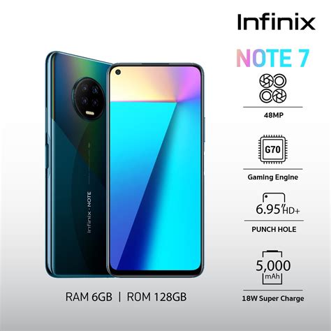 Infinix Note 7 6GB 128GB 1 Year Local Warranty Shopee Philippines