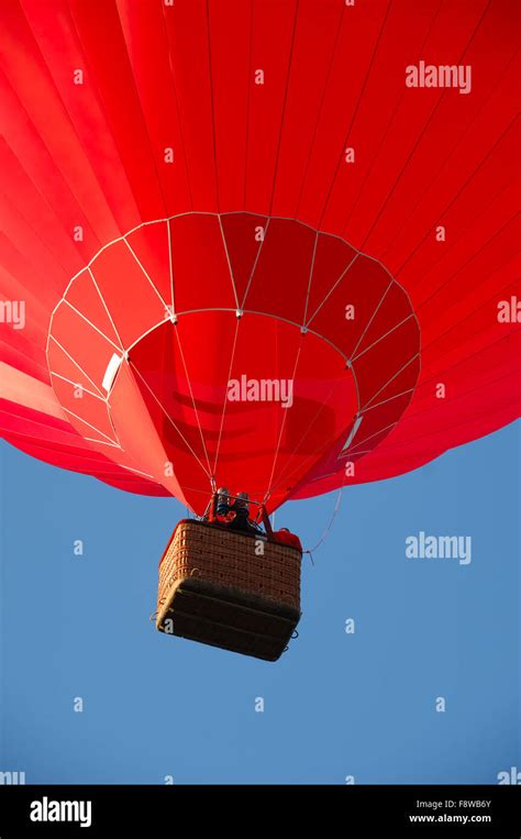 Red Hot Air Balloon Stock Photo Alamy