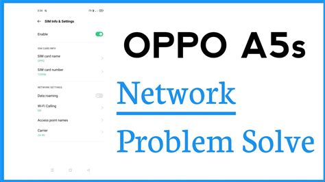 Oppo A5s Network Problem Solve Youtube