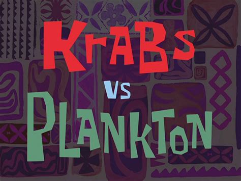 Krabs vs. Plankton | Encyclopedia SpongeBobia | Fandom