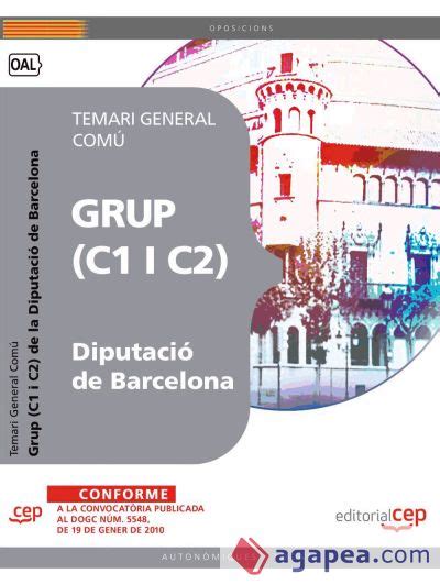 Grup C I C De La Diputacio De Barcelona Temari General Comu Sin