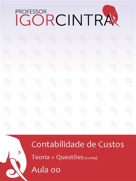 Contabilidade De Custos Teoria Prática Pdf Contabilidade Despesa