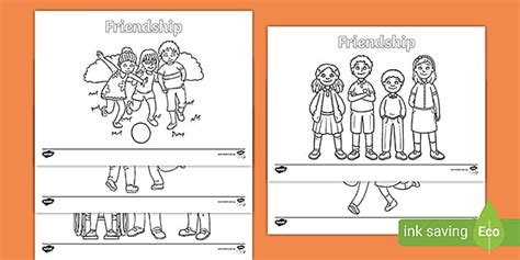 International Day Of Friendship Colouring Pages Resource