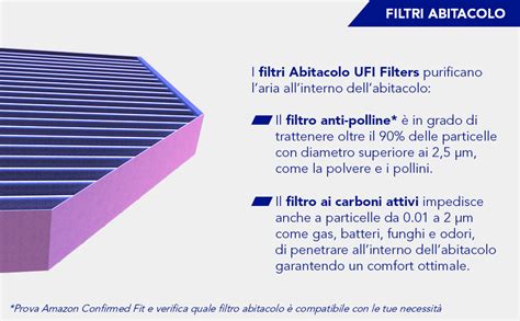 Ufi Filters Filtro Abitacolo Ai Carboni Attivi Filtro