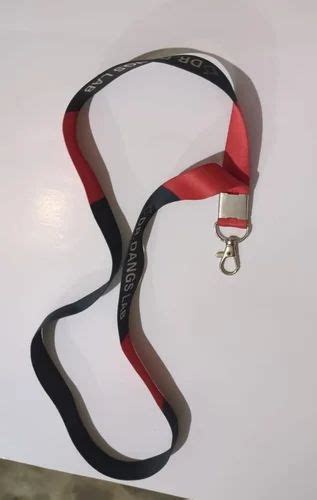 Red And Black Printed Id Card Lanyard Ribbon At Rs In New Delhi Id