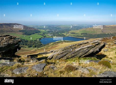 Dove Stone Reservoir Greenfield Greater Manchester England Stock