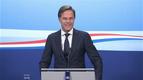 Integrale Persconferentie Van Mp Mark Rutte Na De Ministerraad Van 25