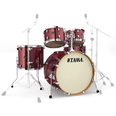 DISC Tama Silverstar 22 5pc Shell Pack Vintage Burgundy Sparkle At