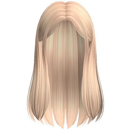 Soft Long Straight Hime Hair Blonde Roblox