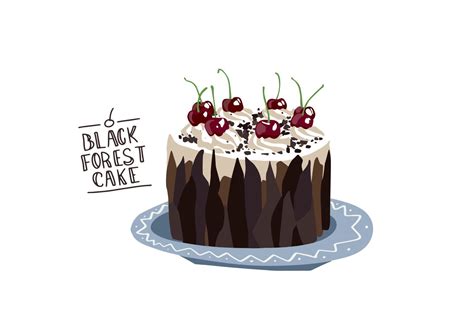 Black Forest Cake Schwarzwald Torte Traditional Pie German Deserts