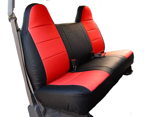 Ford F 150 Blackred Iggee Sleather Custom Fit Bench Front Seat Cover