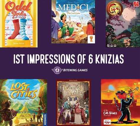 St Impressions Of More Reiner Knizia Board Games Bitewing Games