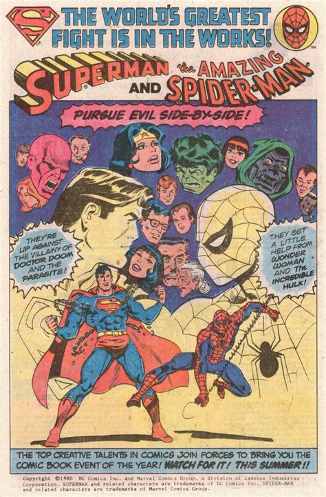 Dc Comics Of The S House Ads For Superman And Spider Man