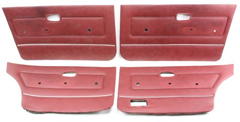 Interior Door Card Panel Full Set VW Rabbit MK1 - Genuine - Dark Red ...