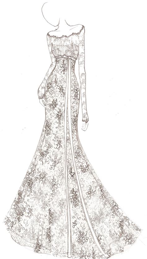 Pin By Maryam Abdullah On Sketch Fashion Illustration Sketches Dresses Dress Design Drawing