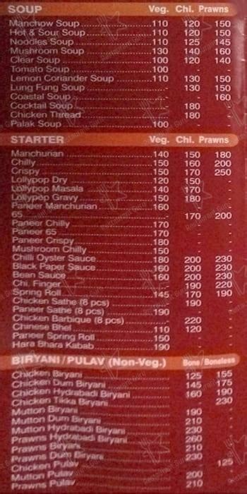 Menu at Food Point, Thane, 123