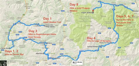 Day Dolomites Road Trip Itinerary Best Of The Dolomites Dolomites