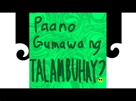 Paano Gumawa Ng Talambuhay Youtube