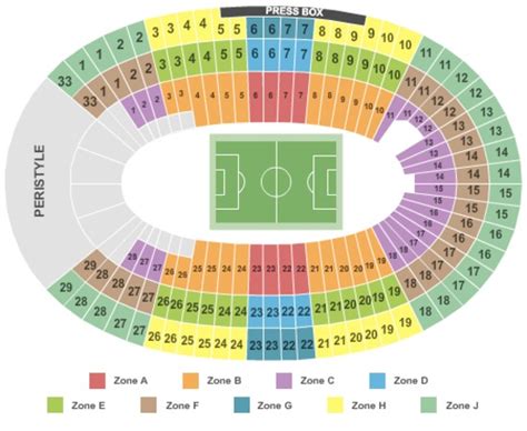 Los Angeles Coliseum Seating Chart With Rows Awesome Home