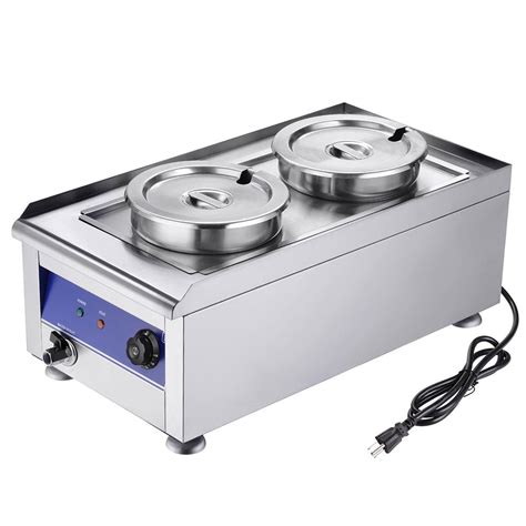 Yescom 110v 7l Dual Pots Commercial Electric Food Warmer Countertop