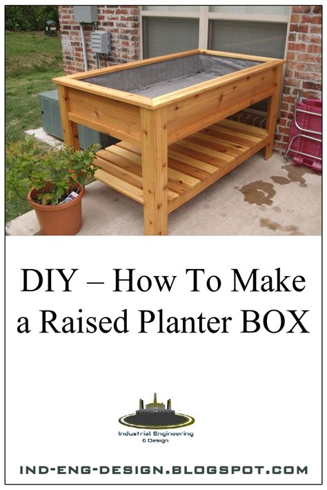 DIY – How To Make a Raised Planter BOX