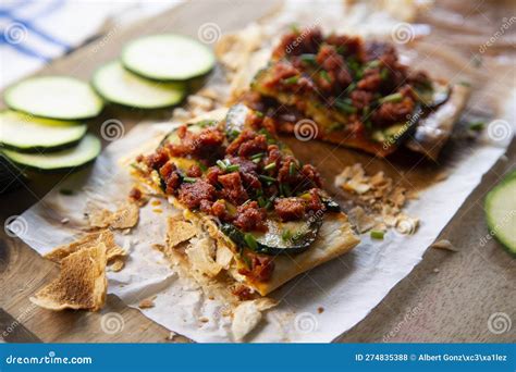 Coca Mallorquina Con Sobrassada Y Zucchini Receta Tradicional De La