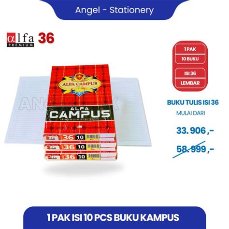 buku tulis big boss alfa campus  lembar  pack isi  buku
