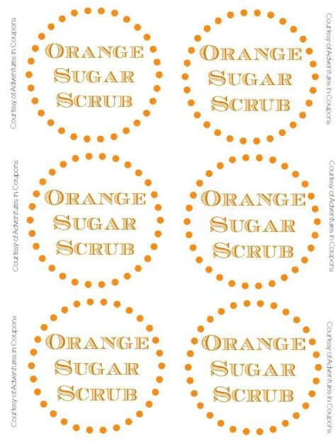 Free Printable Sugar Scrub Labels Printable Word Searches