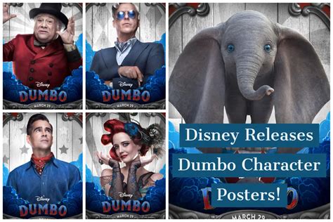 Disney Releases Live-Action Dumbo Character Posters!