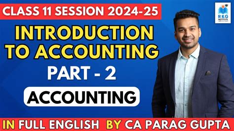 Introduction To Accounting Part Class Accounts