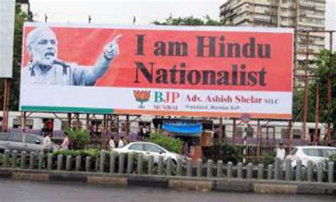 BJP puts up posters projecting Narendra Modi as 'Hindu nationalist ...