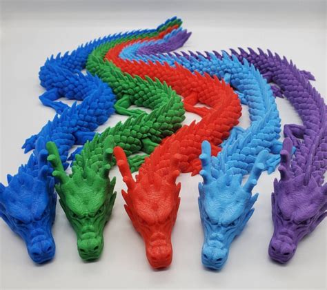 跨境新品 3d Printed Articulated Dragon 3d 打印关节龙 阿里巴巴