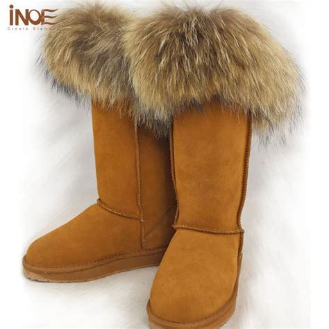 Christmas holiday gift women winter snow boots wool lined real ...