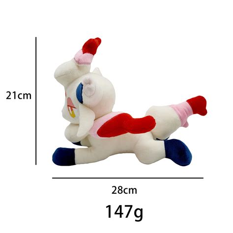 28cm Pokemon Arceus Plush Toy Cartoon Cute Hisuian Zorua White Fox