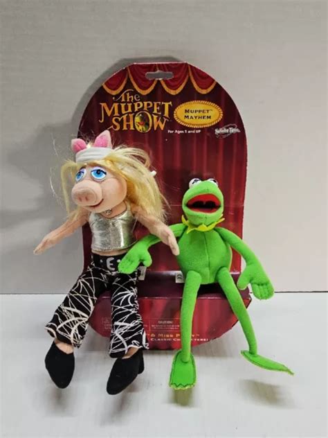 THE MUPPETS KERMIT & Miss Piggy Plush Muppets Mayhem Vintage £33.55 ...