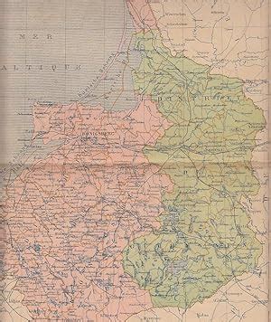 Karte Carte De La Prusse Orientale Farblithographie Von V A Malte