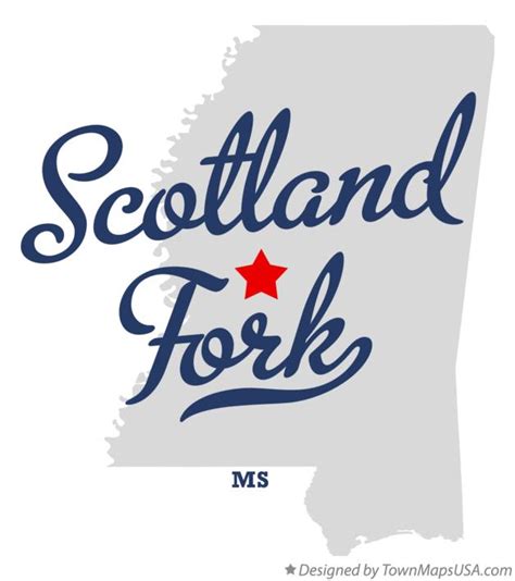 Map of Scotland Fork, MS, Mississippi