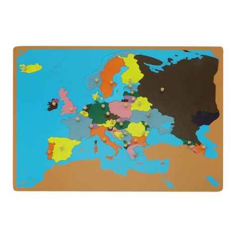 Europa Puzzle Montessori Montessori Giochi