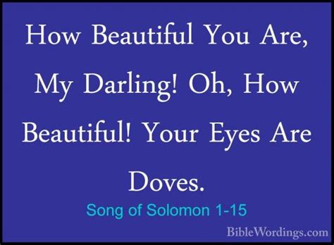 Song of Songs 1 - Holy Bible English - BibleWordings.com