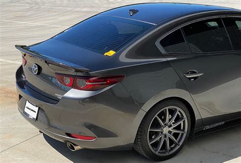 New Mazda 3 Carbon Fiber Trunk Lip For 2019 Mazda 3 Sedan