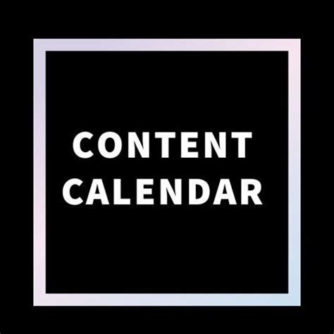 Marketing Template & Content Calendar - Etsy