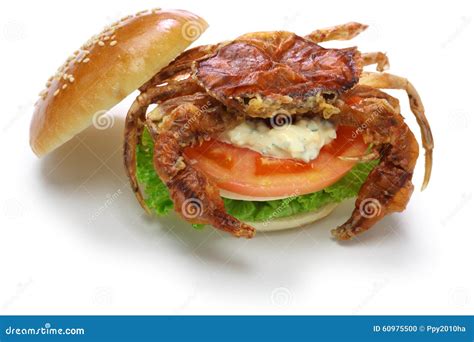 Soft Shell Crab Sandwich Stock Photo Image Of Dish Menu